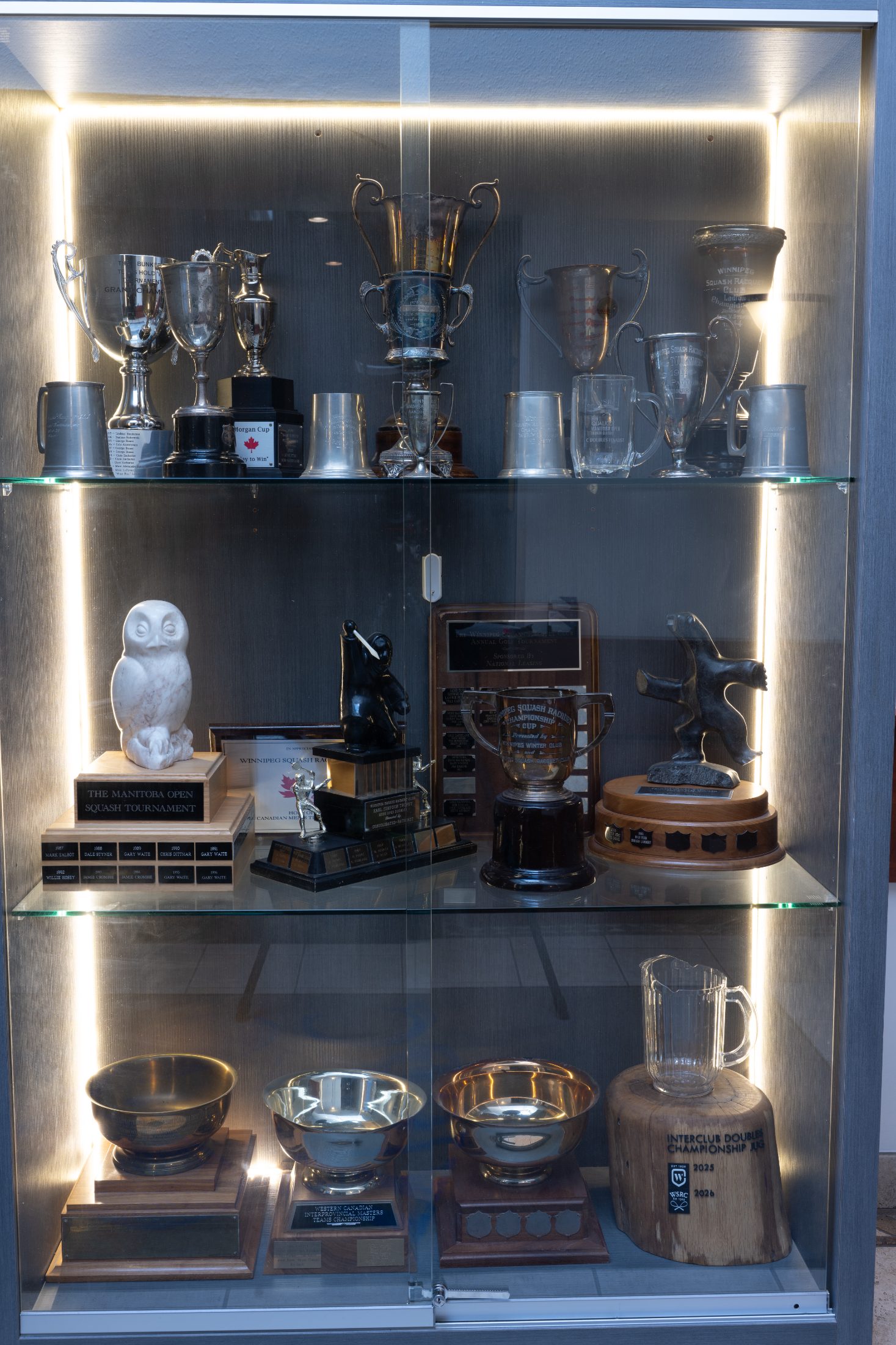 The club trophy case