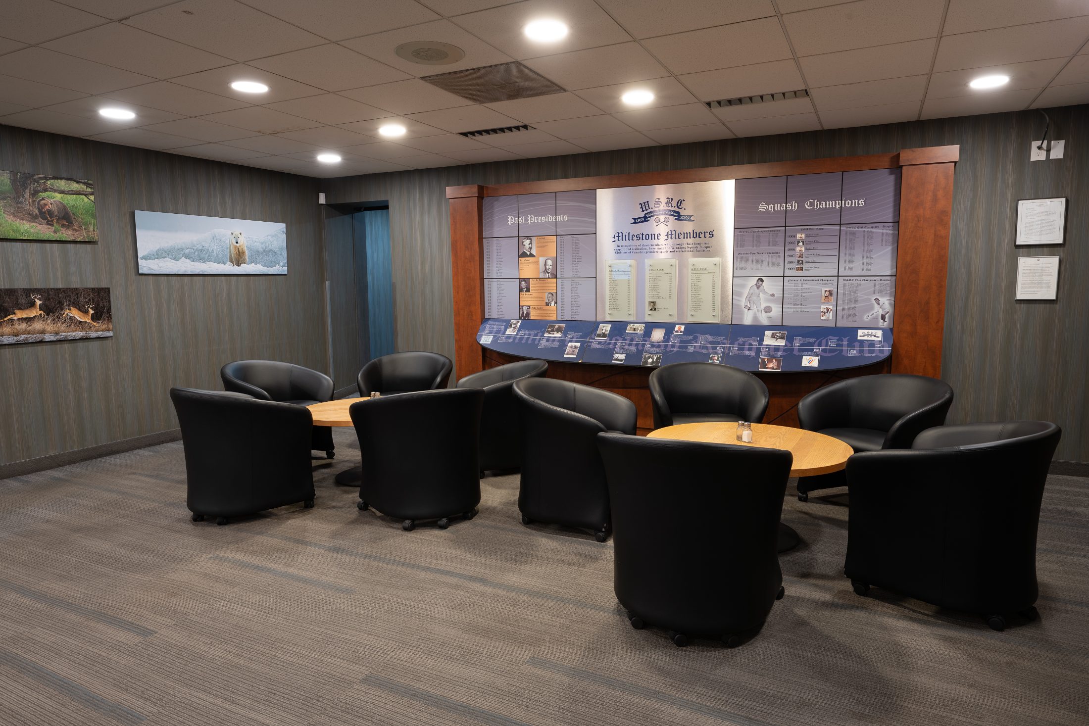 A private room at the club