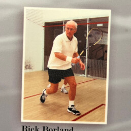 Former World Champion pictured at Winnipeg Squash Racquet Club